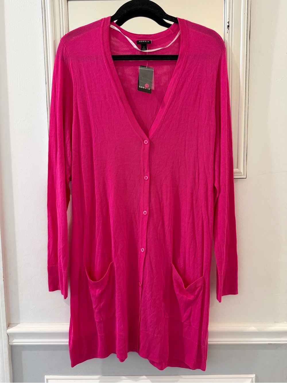 Torrid Button-Front Longline Cardigan